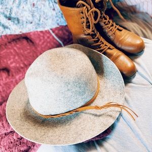 Mossimo Grey Floppy Wool Hat